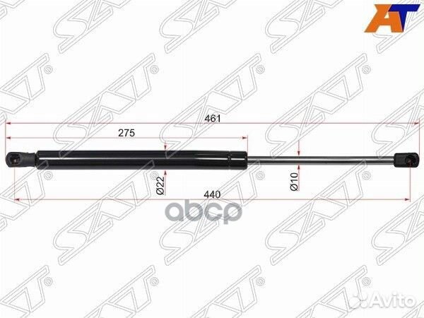 Амортизатор крышки багажника volkswagen golf 08