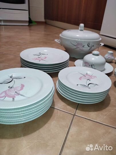 Столовый сервиз гдр Jlmenau Ильменау