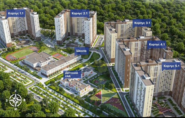 2-к. квартира, 59,5 м², 15/26 эт.