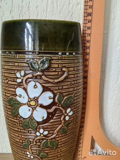 Ваза для цветов керамическая в эко стиле