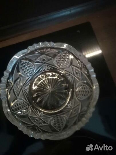 Ваза для фруктов хрусталь
