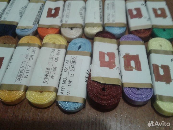 Лента атласная. 5,5 метра в упаковке