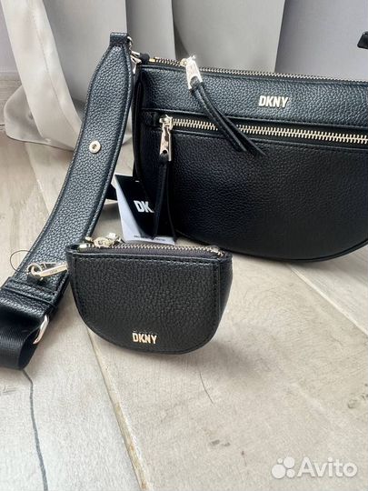 Сумка женская натуральная кожа dkny