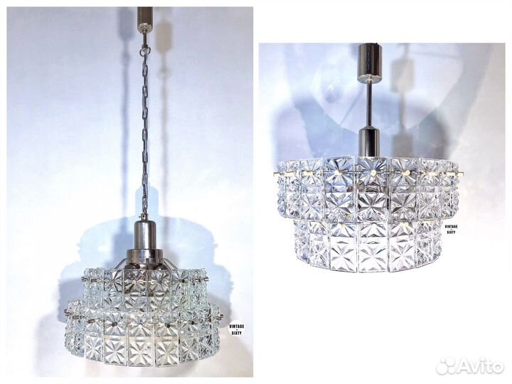 Люстра хрустальная на цепи СССР