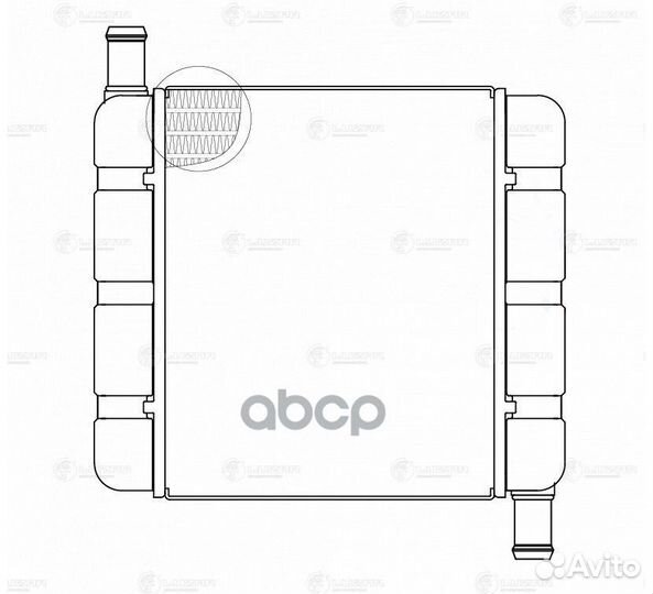 Радиатор отопителя LRH0680 luzar