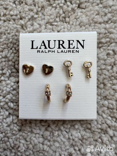Серьги комплект Ralph lauren