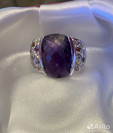 Серебряное кольцо с аметистом