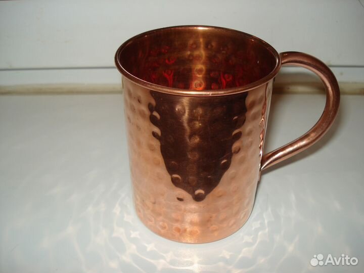 Медная Кружка Старинная Индия Медь Для Воды зож