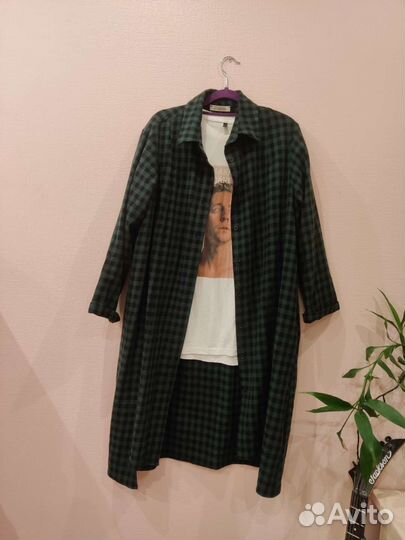 Платье рубашка длинная oversize