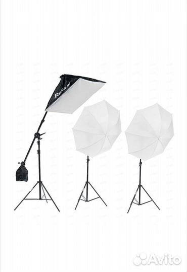 Свет для съемки Rekam, с лампами