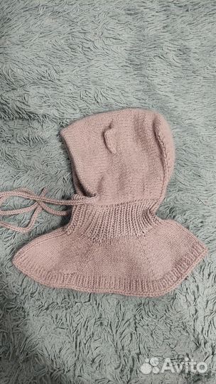 Шапка-шлем детская ручной работы новая