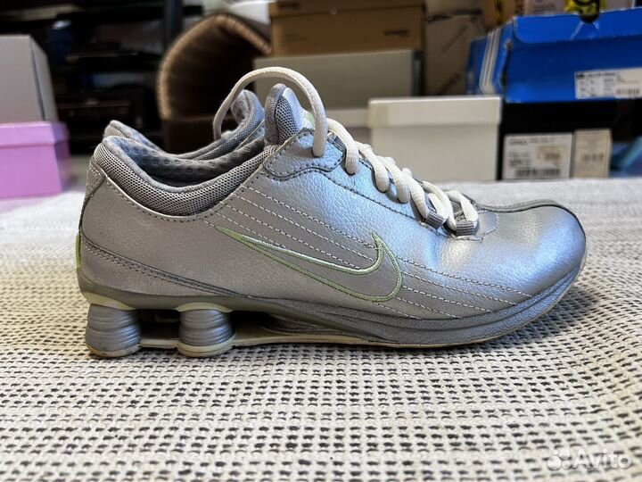 Беговые кроссовки Nike оригинал серебряные 38р