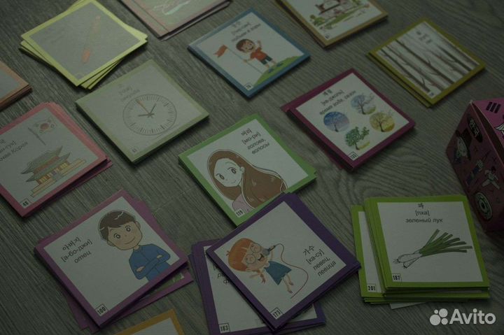 Корейский язык, флеш-карточки для запоминания слов