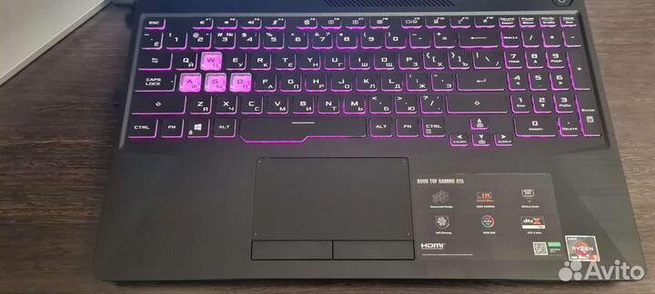 Игровой Asus Tuf/Ryzen 5-4600h/Ips 144hz/GTX1650