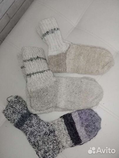 Носки шерстяные ручной работы