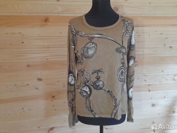 Джемпер ангора с часами 48 р