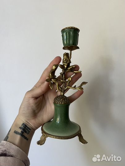 Подсвечник латунь бронза