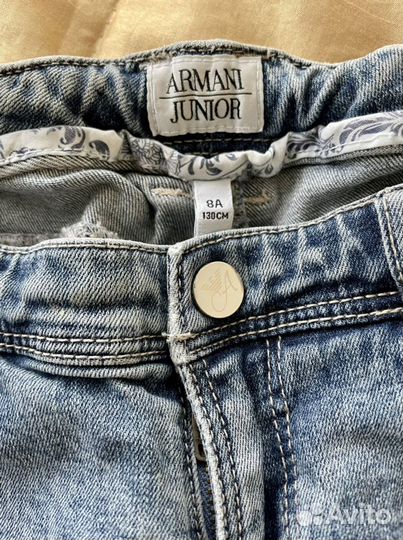 Джинсы armani junior