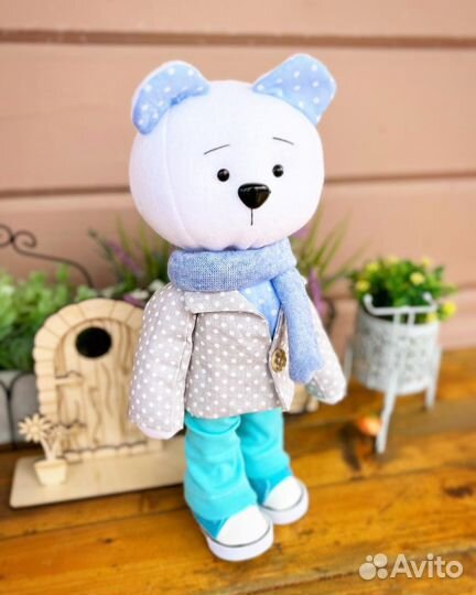 Мишка тедди игрушка ручная работа