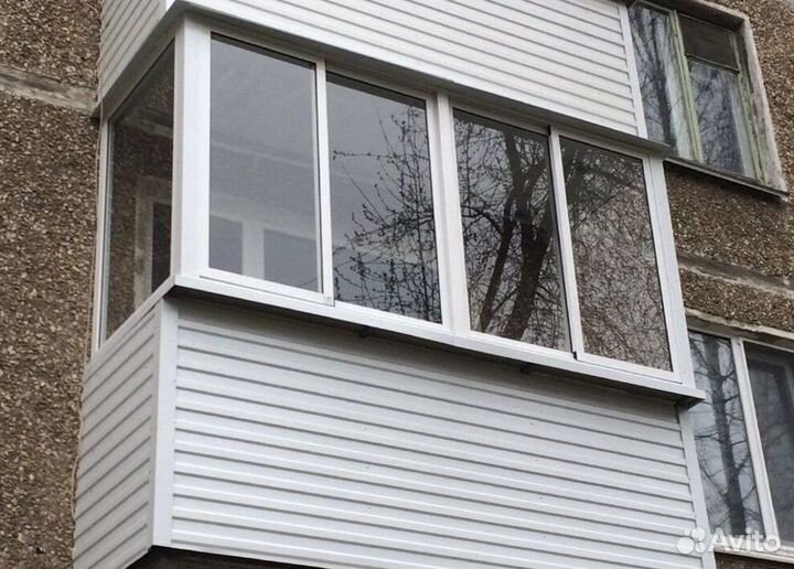 Остекление балконов и лоджий в рассрочку F7257