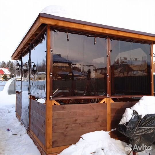 Тонированные мягкие окна