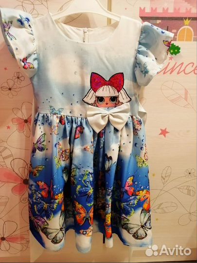 Платье LOL голубое