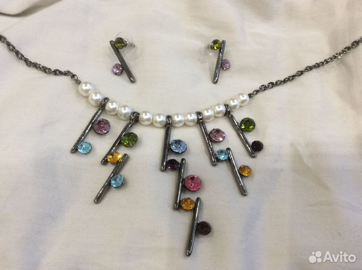 Бижутерия бусы и серьги