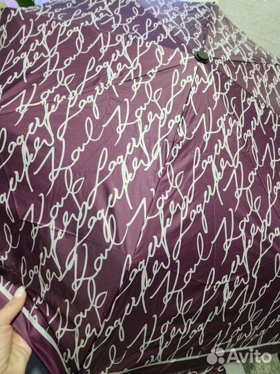 Зонт Karl Lagerfeld фиолетовый, автомат, оригинал