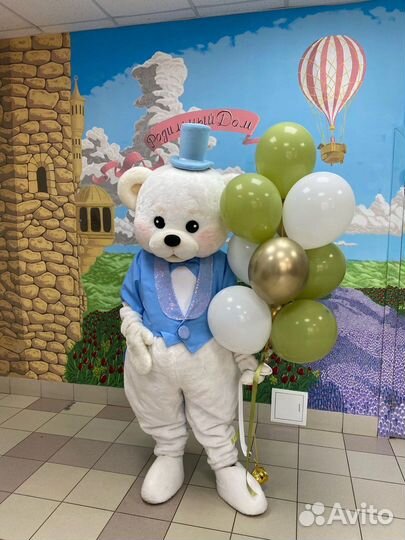 Мишка Тедди, белый мишка, пупсы на выписку, кукла