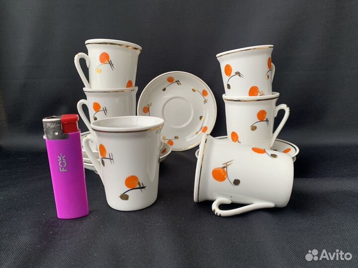 Кофейный сервиз СССР. 60 г. Городницкий завод