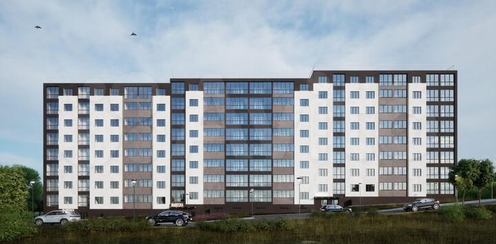 2-к. квартира, 57,6 м², 2/8 эт.