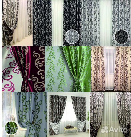 Шторы блэкаут комбинированные 4 метра