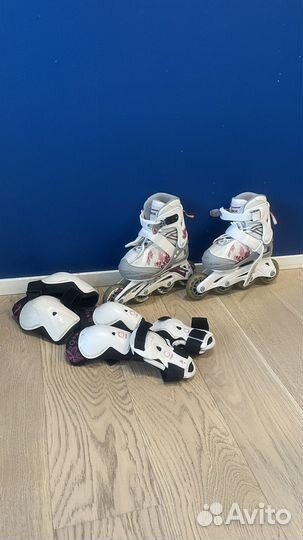 Ролики bladerunner 28-32+защита Oxelo