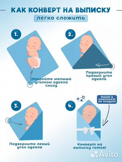 Конверт одеяло на выписку для мальчика новый