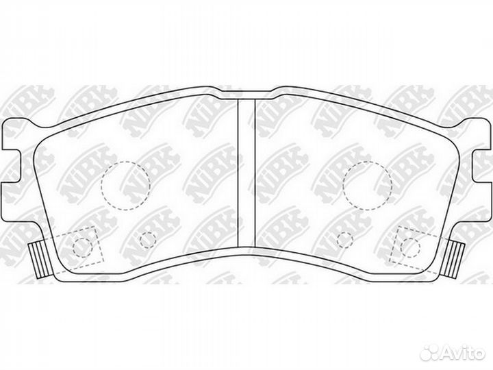 Колодки передние NiBK PN0702