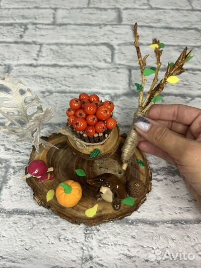 Поделка из природных материалов Маша и медведь