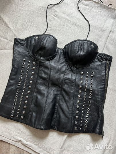 Корсет из натуральной кожи теленка Sisley