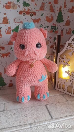 Вязаные игрушки ручной работы дракон