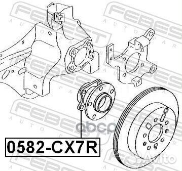 Ступица колеса зад прав/лев 0582CX7R Febest