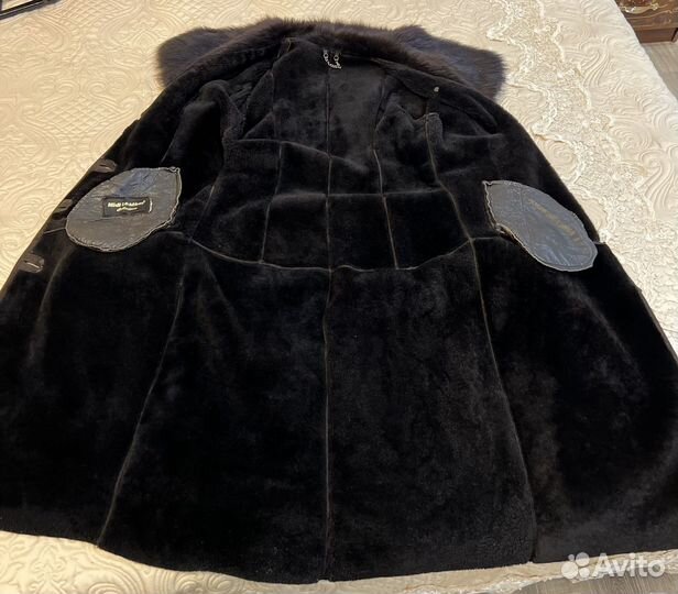 Дубленка натуральная женская 46 48 длинная