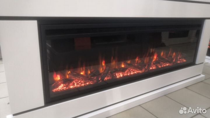 Камины электрические встраиваемые, очаги линейные