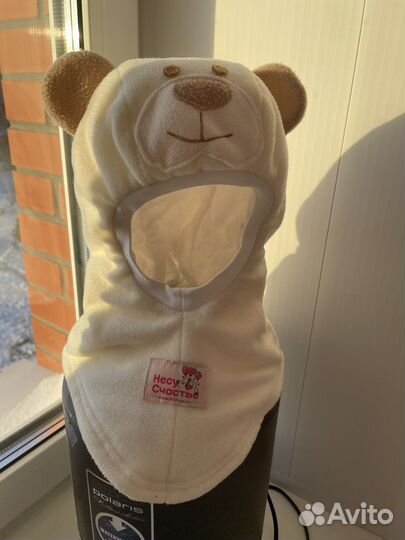 Шапка шлем зима для мальчика и девочки