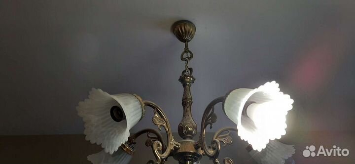 Люстра латунная СССР