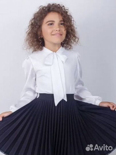 Блузка школьная новая на рост 128