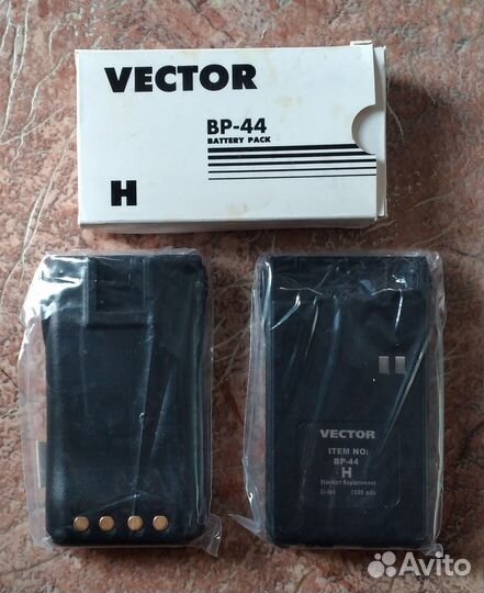 Аккумуляторы для рациий Vector,Roger,Vertex, новые