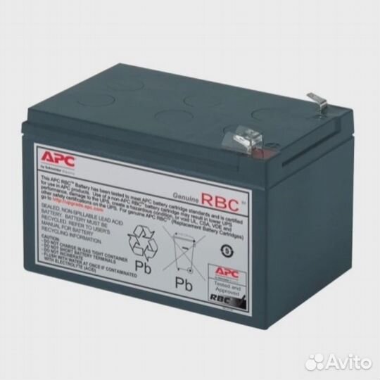 Аккумуляторная батарея для ибп APC RBC4 12 В, 12 А