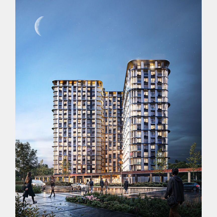 2-к. квартира, 43,5 м², 17/21 эт.