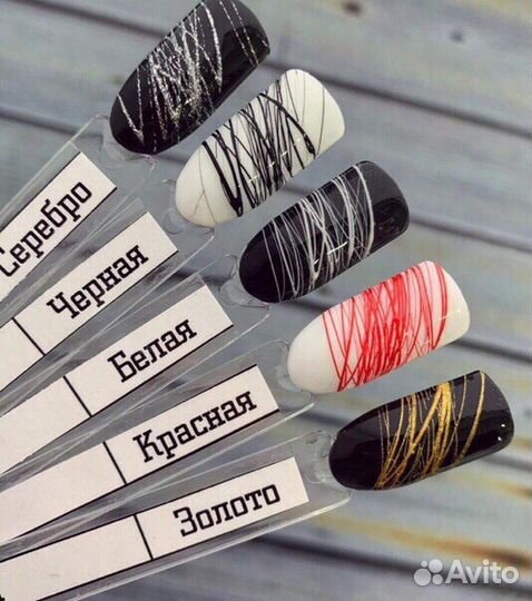 Гель краска с липким слоем 