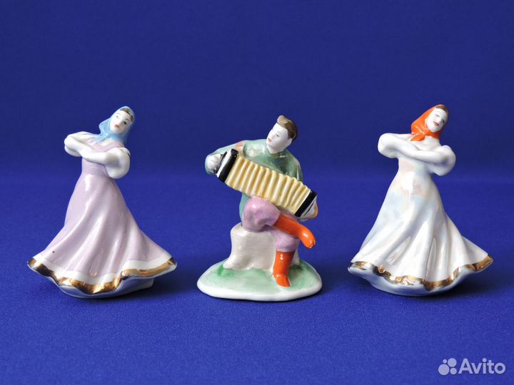 Фарфоровые статуэтки СССР Разные 9 шт