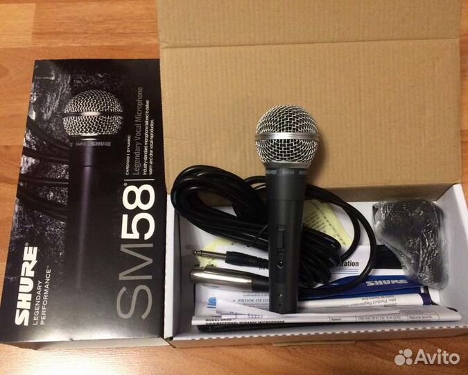 Shure SM58 новый микрофон с выключателем